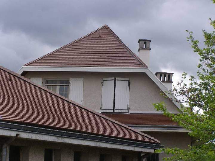 Tuiles plates de France Brun Type Lambert